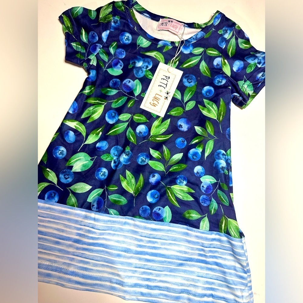 Pete + Lucy Blueberry Farm Dress Short Sleeve Size 0-6 Months